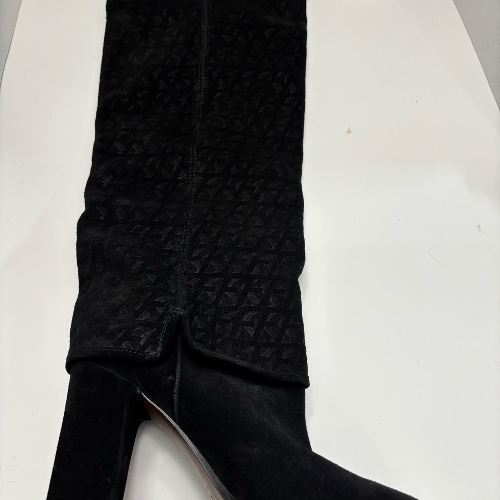 Brand New Tall Franco Sarto Suede Black (Size 10) Boot.  Low Shipping Cost!